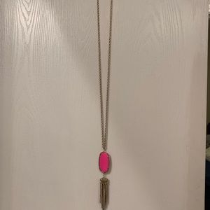 Kendra Scott Rayne Necklace-hot pink